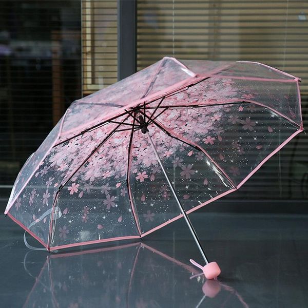 transparent umbrella romantic women kids rain fashion parapluie 3 folding classic cherry paraugas clear umbrellas
transparent umbrella romantic women kids rain fashion parapluie 3 folding classic cherry paraugas clear umbrellas