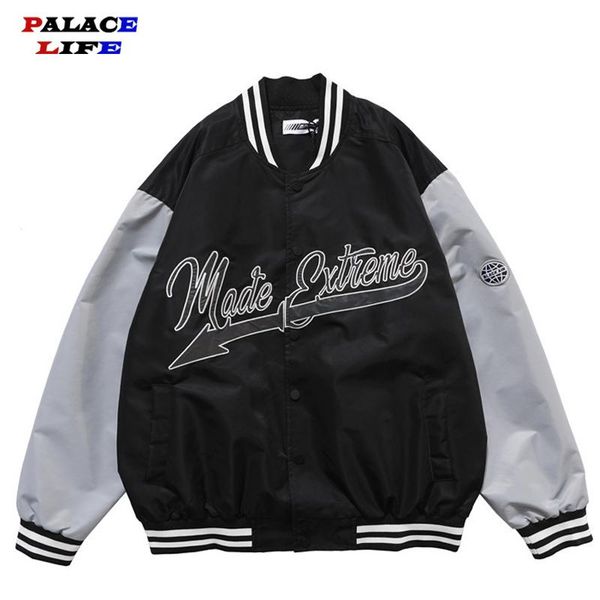 men's jackets reflective arrow letter print mens patchwork color block baseball coats harajuku streetwear bomber jacket man 3, Black;brown
men's jackets reflective arrow letter print mens patchwork color block baseball coats harajuku streetwear bomber jacket man 3, Black;brown