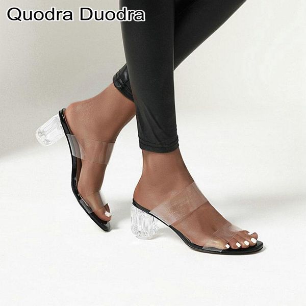 slippers pvc transparent clear summer mules woman slip on shoes thick high heel chunky party female ladies size 34-46 43, Black
slippers pvc transparent clear summer mules woman slip on shoes thick high heel chunky party female ladies size 34-46 43, Black