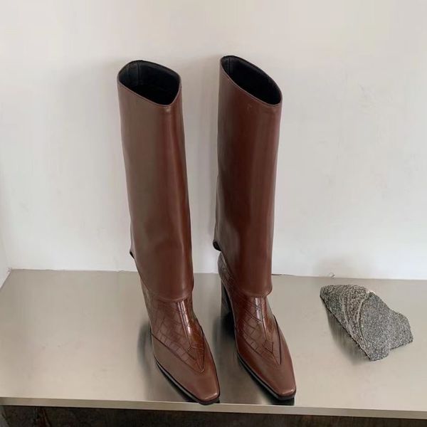 2022 women knee high boots thick high heels fashion winter long boot cool ins ladies female footwear size 35-39, Black
2022 women knee high boots thick high heels fashion winter long boot cool ins ladies female footwear size 35-39, Black