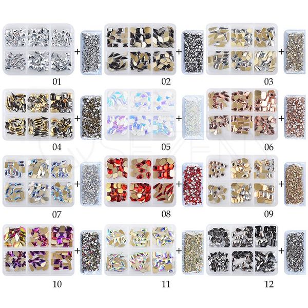 nail art decorations 1 box crystal rhinestone gold silver clear ab flat bottom mixed shape diy 3d diamond decoration 12 colors, Silver;gold
nail art decorations 1 box crystal rhinestone gold silver clear ab flat bottom mixed shape diy 3d diamond decoration 12 colors, Silver;gold