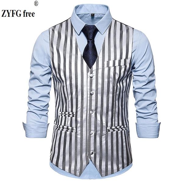 men's vests autumu men fashion striped suit vest single-breasted design pattern plus size smart casual style for, Black;white
men's vests autumu men fashion striped suit vest single-breasted design pattern plus size smart casual style for, Black;white