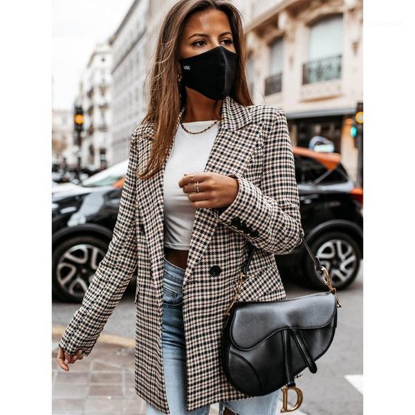 women's suits & blazers fashion autumn women plaid and jackets work office lady suit slim double breasted business female blazer coat t, White;black
women's suits & blazers fashion autumn women plaid and jackets work office lady suit slim double breasted business female blazer coat t, White;black