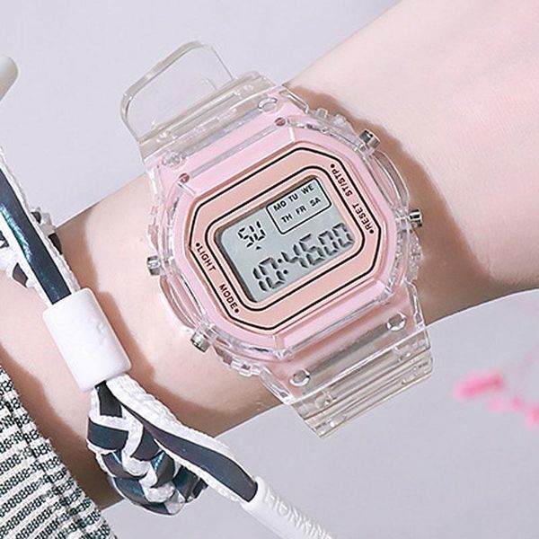 wristwatches digital children watches led waterproof transparent strap movement leisure contracted fashion kids multi-function, Slivery;brown
wristwatches digital children watches led waterproof transparent strap movement leisure contracted fashion kids multi-function, Slivery;brown