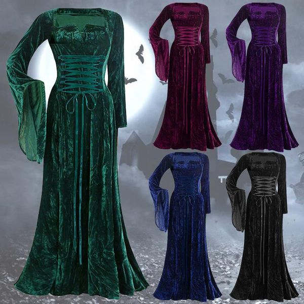 casual dresses women autumn solid square collar maxi long dress vintage gothic flared sleeves floor length party elegant elven, Black;gray
casual dresses women autumn solid square collar maxi long dress vintage gothic flared sleeves floor length party elegant elven, Black;gray