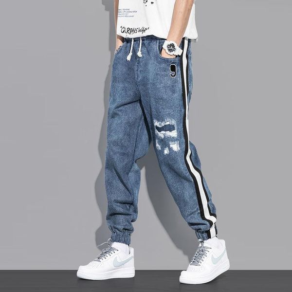 men's pants 2021 jeans casual outdoor striped elastic waist patch stretch plus size, Black
men's pants 2021 jeans casual outdoor striped elastic waist patch stretch plus size, Black