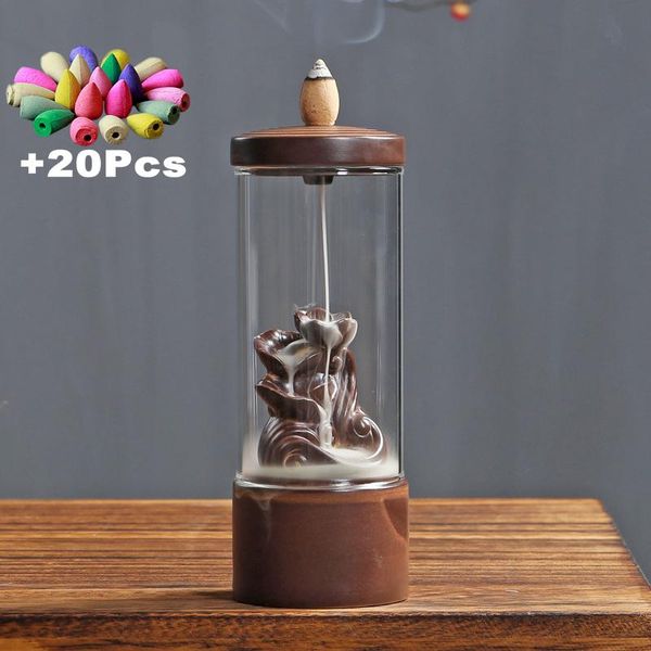 fragrance lamps gift 20ps incense cones glass windproof backflow burner diy home decorations lucky ornaments mini landscape flowers
fragrance lamps gift 20ps incense cones glass windproof backflow burner diy home decorations lucky ornaments mini landscape flowers