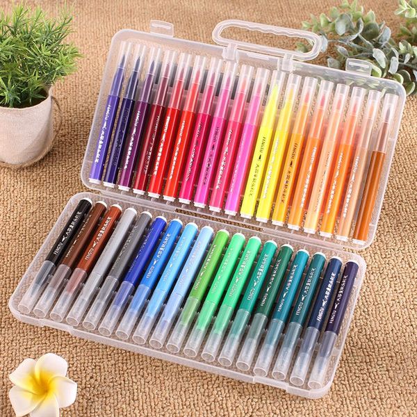 art marker pen soft drawing stationery creative girl office school supplies exquisite gift birthday writing smooth ballpoint pens, Blue;orange
art marker pen soft drawing stationery creative girl office school supplies exquisite gift birthday writing smooth ballpoint pens, Blue;orange