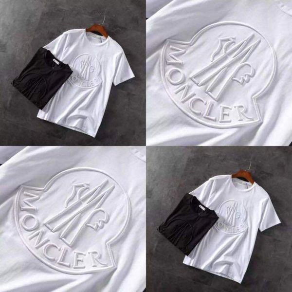 2021 summer new men's and women's letters embroidered t-shirt short sleeve, Black;gray
2021 summer new men's and women's letters embroidered t-shirt short sleeve, Black;gray