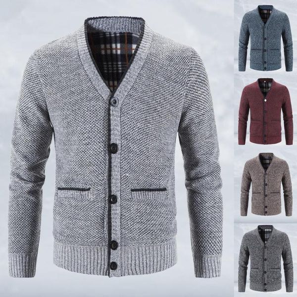men's jackets men m-3xl knitted coat solid color v neck autumn winter thicken plush warm cardigan sweater for daily wear, Black;brown
men's jackets men m-3xl knitted coat solid color v neck autumn winter thicken plush warm cardigan sweater for daily wear, Black;brown