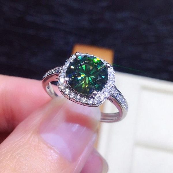 cluster rings handmade 2ct green moissanite ring 925 sterling silver engagement wedding band for women bridal gemstones party jewelry, Golden;silver
cluster rings handmade 2ct green moissanite ring 925 sterling silver engagement wedding band for women bridal gemstones party jewelry, Golden;silver