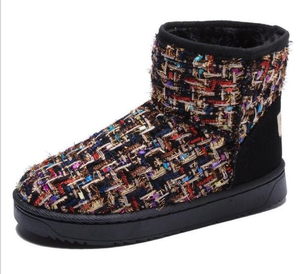 boots 2021 fashion women snow ankle woman warm shoes winter casual fur flat botas de mujer female, Black
boots 2021 fashion women snow ankle woman warm shoes winter casual fur flat botas de mujer female, Black