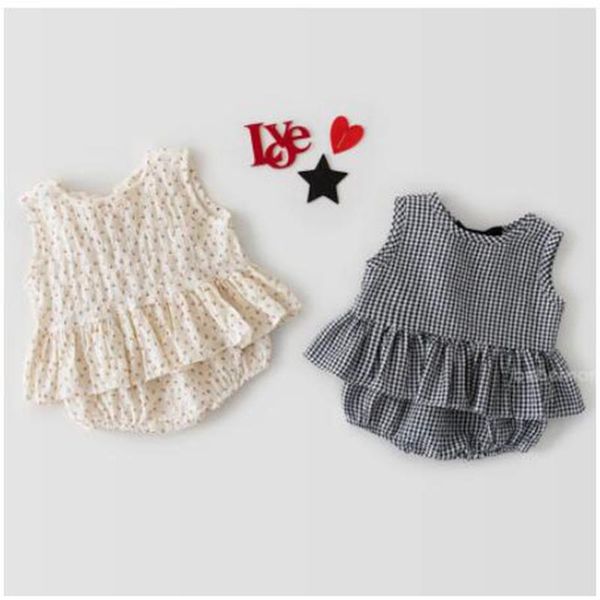 summer infant baby girls suits kids girl suit clothes sleeveless grid triangle shorts clothing sets, White
summer infant baby girls suits kids girl suit clothes sleeveless grid triangle shorts clothing sets, White
