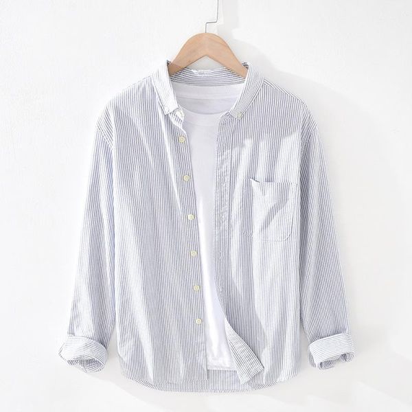 men's casual shirts seriped for men pure cotton oxford long sleeve blouse male autumn man fashion vintage clothing, White;black
men's casual shirts seriped for men pure cotton oxford long sleeve blouse male autumn man fashion vintage clothing, White;black