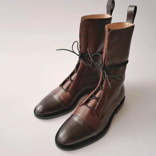 boots women mid-calf chaussure booties gladiator plus size lace up vintage pu leather flat shoes woman zapatos mujer sapatod1725, Black
boots women mid-calf chaussure booties gladiator plus size lace up vintage pu leather flat shoes woman zapatos mujer sapatod1725, Black
