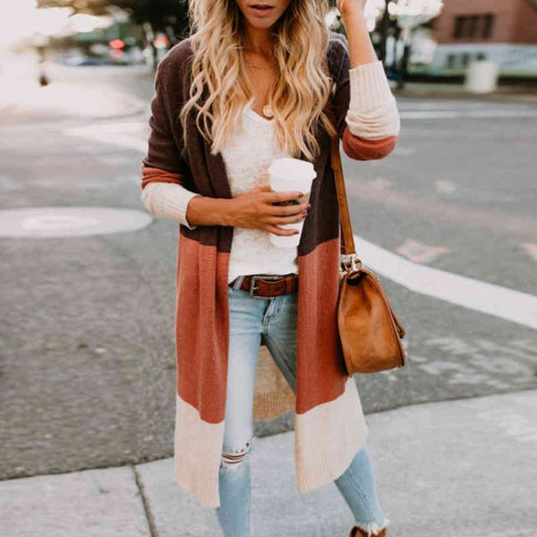 sweater women fashion color contrast cardigans long sleeve sweater coat autumn knitted cardigan casual streetwear, White;black
sweater women fashion color contrast cardigans long sleeve sweater coat autumn knitted cardigan casual streetwear, White;black