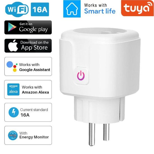 smart power plugs wifi plug eu adaptor voice control energy monitor outlet timer socket for alexa google home tuya life app
smart power plugs wifi plug eu adaptor voice control energy monitor outlet timer socket for alexa google home tuya life app