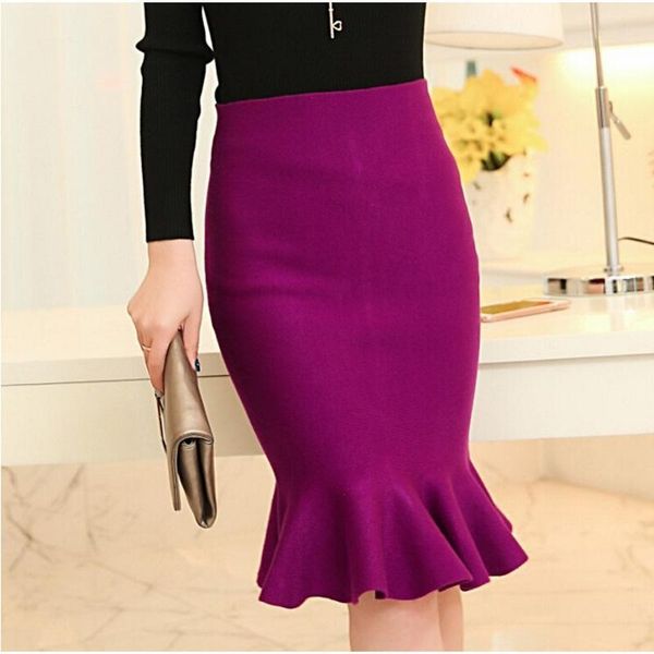 skirts high waist womens knit fish tail ruffles hip skirt saias femininas fs0198, Black
skirts high waist womens knit fish tail ruffles hip skirt saias femininas fs0198, Black