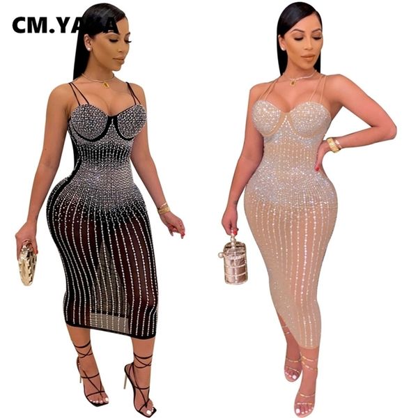 cm.yaya mesh see though rhinestones plunging v-neck midi bodycon dress for women club party dresses pencil vestidos 220303, Black;gray
cm.yaya mesh see though rhinestones plunging v-neck midi bodycon dress for women club party dresses pencil vestidos 220303, Black;gray