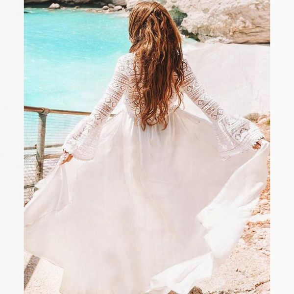 summer beach dress beachwear pareos de playa mujer swimsuit skirt cover up womens plus size wear dresses for the women's swimwear, White;black
summer beach dress beachwear pareos de playa mujer swimsuit skirt cover up womens plus size wear dresses for the women's swimwear, White;black