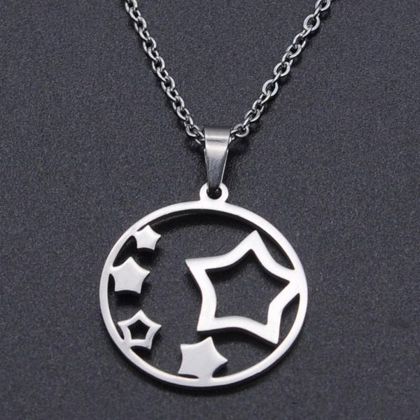 pendant necklaces star sky stainless steel charm necklace for women accept oem order fashion jewelry dainty wholesale, Silver
pendant necklaces star sky stainless steel charm necklace for women accept oem order fashion jewelry dainty wholesale, Silver
