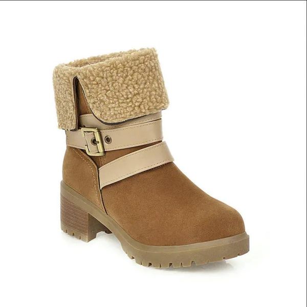 boots winter large 2021 thickened warm thick heeled women's snow one shoe turns wool and two middle tube women, Black
boots winter large 2021 thickened warm thick heeled women's snow one shoe turns wool and two middle tube women, Black
