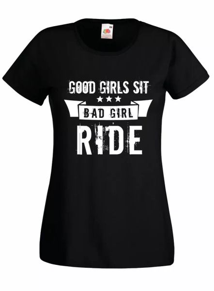 t-shirt shirt women j2339 good girl sit bad girl ride moto motorcycle raga, White;black
t-shirt shirt women j2339 good girl sit bad girl ride moto motorcycle raga, White;black
