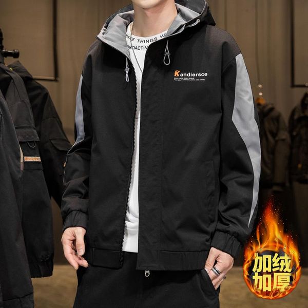 men's jackets casual fashion men autumn and winter jacket tooling plus fleece thick korean trend top, Black;brown
men's jackets casual fashion men autumn and winter jacket tooling plus fleece thick korean trend top, Black;brown