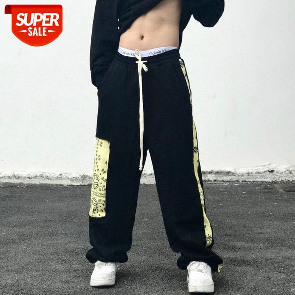 national hip-hop patch printed cashew flower stitching casual trousers male personality street loose straight wide-leg pants #ye4m, Black
national hip-hop patch printed cashew flower stitching casual trousers male personality street loose straight wide-leg pants #ye4m, Black