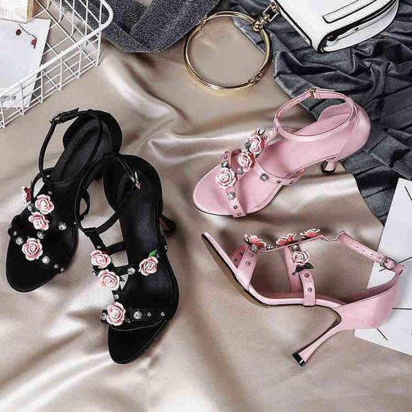 elegant woman pink rose flower high heel sandals silk satin rhinestone women's sandal t strap black blue dress shoes
elegant woman pink rose flower high heel sandals silk satin rhinestone women's sandal t strap black blue dress shoes