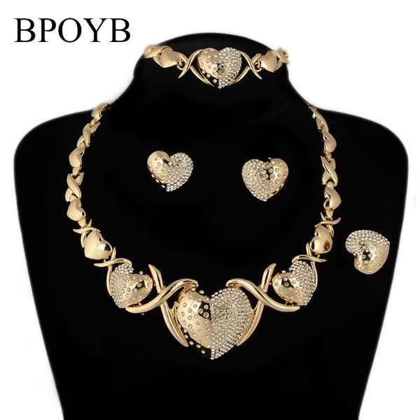 earrings & necklace bpoyb sale fatory wholesale italian gold color xoxo crystal stone big heart jewelry sets high quality, Silver
earrings & necklace bpoyb sale fatory wholesale italian gold color xoxo crystal stone big heart jewelry sets high quality, Silver