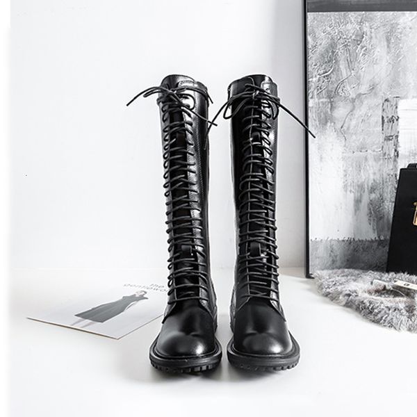 boots new women's microfiber long tube lace-up platform martin knee-length fashion 33-43 jfqz, Black
boots new women's microfiber long tube lace-up platform martin knee-length fashion 33-43 jfqz, Black