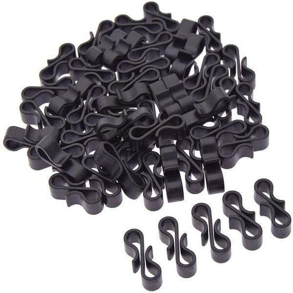 50pcs double plastic hook clasp fastener black s shaped gutter hanging hooks for wedding outdoor securing lights home kitchen & rails
50pcs double plastic hook clasp fastener black s shaped gutter hanging hooks for wedding outdoor securing lights home kitchen & rails