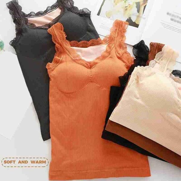 camisoles & tanks winter warm lace vest women's slim plus thermal fleece thick tank size women velvet i1q3 hyfx, Black;white
camisoles & tanks winter warm lace vest women's slim plus thermal fleece thick tank size women velvet i1q3 hyfx, Black;white