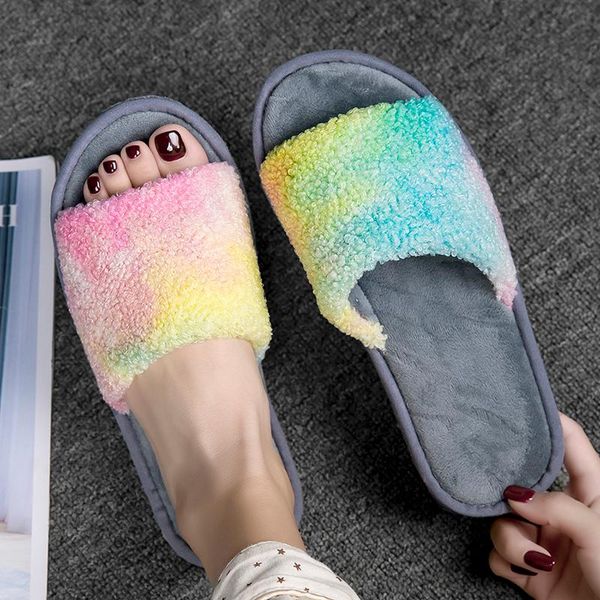 womens & mens open toe winter slippers warm sandals female plush fur slides indoor bedroom casual gradient fashion shoes, Black
womens & mens open toe winter slippers warm sandals female plush fur slides indoor bedroom casual gradient fashion shoes, Black