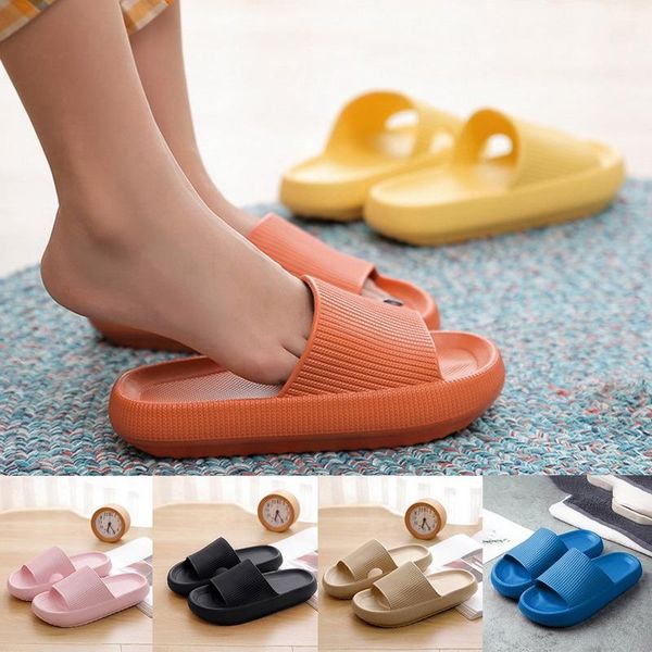 slippers thick platform for women indoor shoes bathroom slipper soft anti-slip lovers home floor slides ladies summer, Black 
slippers thick platform for women indoor shoes bathroom slipper soft anti-slip lovers home floor slides ladies summer, Black