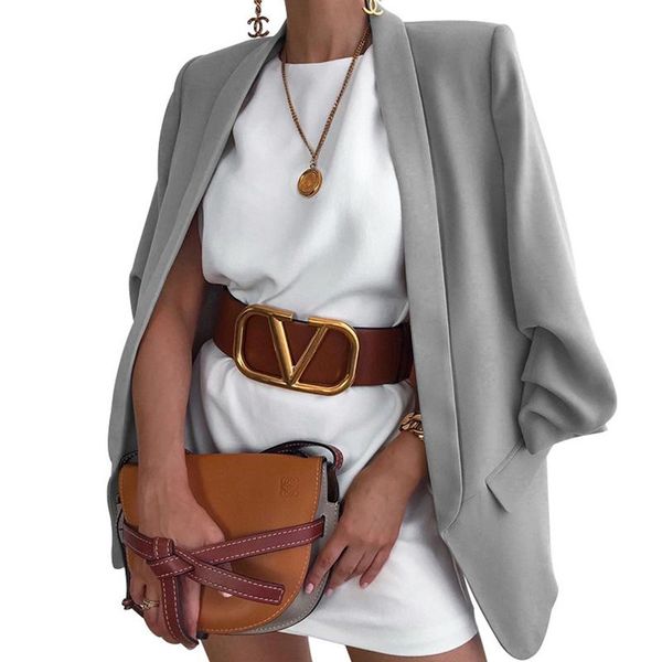 women's suits & blazers women spring autumn long sleeve cardigan blazer solid color casual pocket fashion elegant office lady outerwear, White;black
women's suits & blazers women spring autumn long sleeve cardigan blazer solid color casual pocket fashion elegant office lady outerwear, White;black