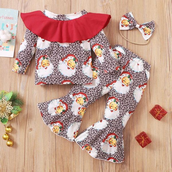 clothing sets toddler baby girls clothes set long sleeve christmas xmas cartoon santa leopard printed +flare pants outfits fashion suit, White
clothing sets toddler baby girls clothes set long sleeve christmas xmas cartoon santa leopard printed +flare pants outfits fashion suit, White