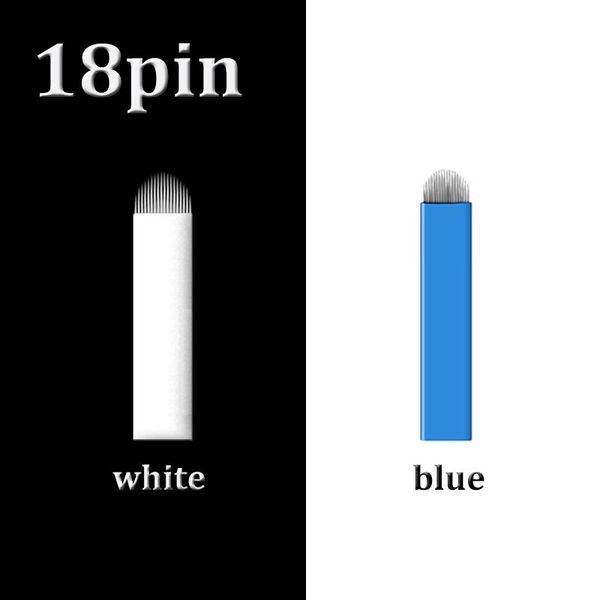 tattoo needles 100pcs 18 pin u shape blades microblading permanent makeup eyebrow needle blade fog lip white/blue color
tattoo needles 100pcs 18 pin u shape blades microblading permanent makeup eyebrow needle blade fog lip white/blue color