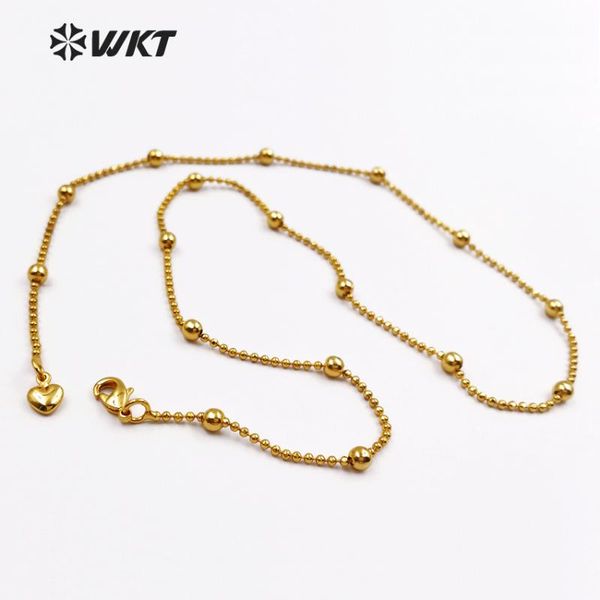 wt-n1109 wkt wholesale arrival special brass beads chain necklace stellite in 18 inch long chains, Silver
wt-n1109 wkt wholesale arrival special brass beads chain necklace stellite in 18 inch long chains, Silver