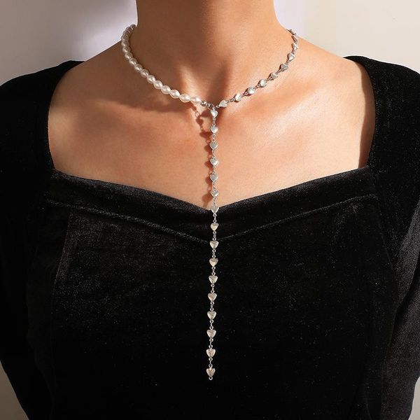 pendant necklaces bohemian pearl beaded choker clavicle chain simple silver color love heart pandent necklace for women jewelry 18696
pendant necklaces bohemian pearl beaded choker clavicle chain simple silver color love heart pandent necklace for women jewelry 18696