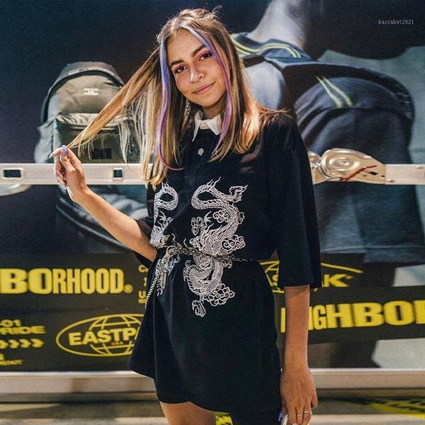 women's t-shirt summer harajuku women t shirts print vintage gothic female dragon punk girls chic streetwear, White
women's t-shirt summer harajuku women t shirts print vintage gothic female dragon punk girls chic streetwear, White