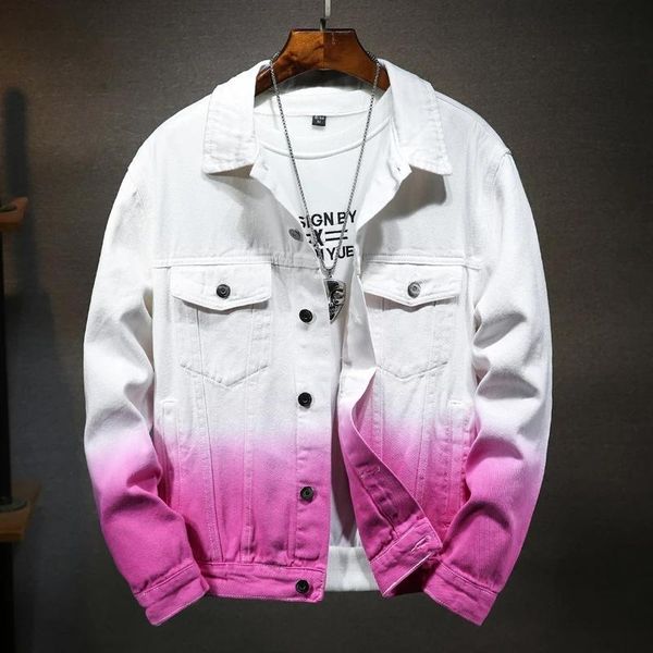 men's jackets gradient color jacket spring/autumn 2021 denim with holes washed men bomber for, Black;brown
men's jackets gradient color jacket spring/autumn 2021 denim with holes washed men bomber for, Black;brown
