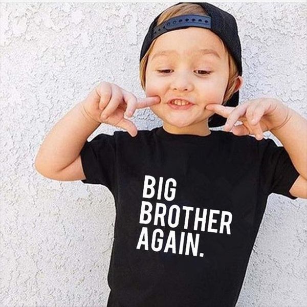 big brother again summer children clothing boys t shirt cool short sleeve kids boy girls casual, Blue
big brother again summer children clothing boys t shirt cool short sleeve kids boy girls casual, Blue