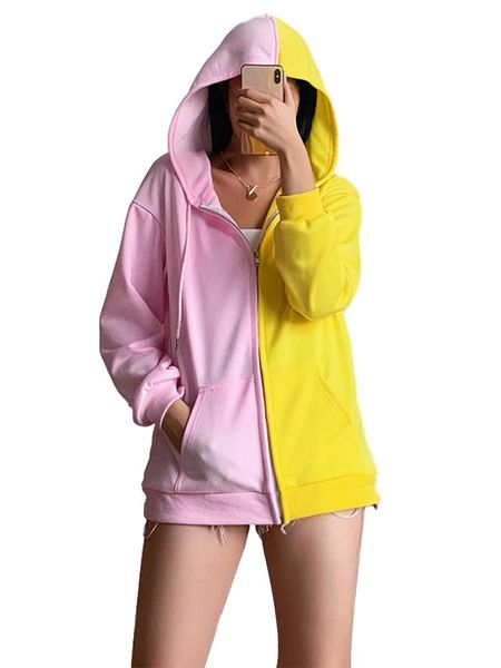 woman's fashionable stitching color casual cardigan with drawstring long sleeve pocket zipper slim hooded in daily life women's ja, Black;brown
woman's fashionable stitching color casual cardigan with drawstring long sleeve pocket zipper slim hooded in daily life women's ja, Black;brown
