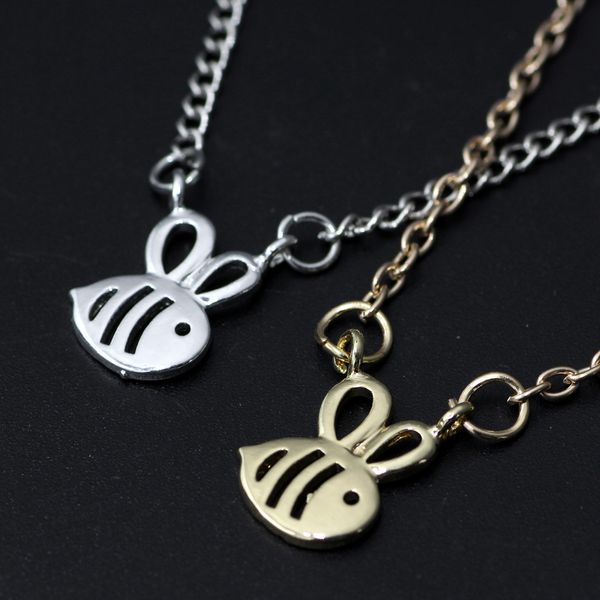 new korean clavicle chain jewelry japan and south korea 18k rose gold necklace fashion little bee short chain, Silver
new korean clavicle chain jewelry japan and south korea 18k rose gold necklace fashion little bee short chain, Silver
