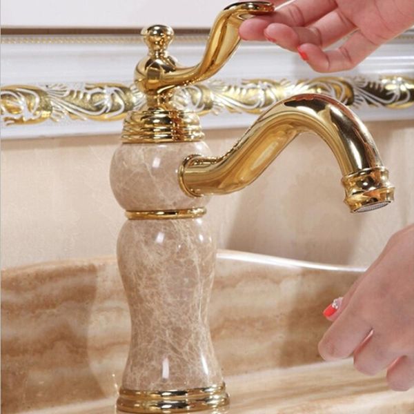 bathroom sink faucets basin faucet golden mixer tap brass jade single lever cold and water deck mounted style luxury
bathroom sink faucets basin faucet golden mixer tap brass jade single lever cold and water deck mounted style luxury