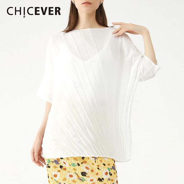 women's t-shirt chicever casual white knitted t shirt for women o neck short sleeve loose minimalist oversize solid shirts female 2021
women's t-shirt chicever casual white knitted t shirt for women o neck short sleeve loose minimalist oversize solid shirts female 2021