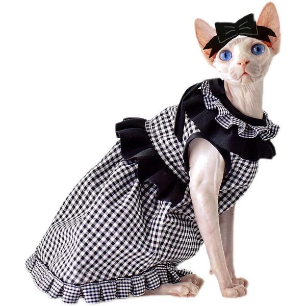 cat costumes duomasumi princess style naked outftis bow knot multi-layer lace plaid skirt bald clothes kitty hairless
cat costumes duomasumi princess style naked outftis bow knot multi-layer lace plaid skirt bald clothes kitty hairless