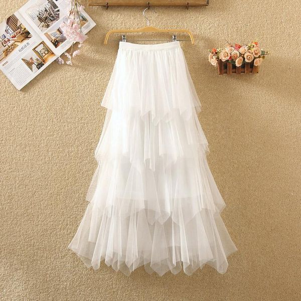 skirts spring irregular mesh skirt high waist thin multi-layer puffy medium long cake yarn, Black
skirts spring irregular mesh skirt high waist thin multi-layer puffy medium long cake yarn, Black